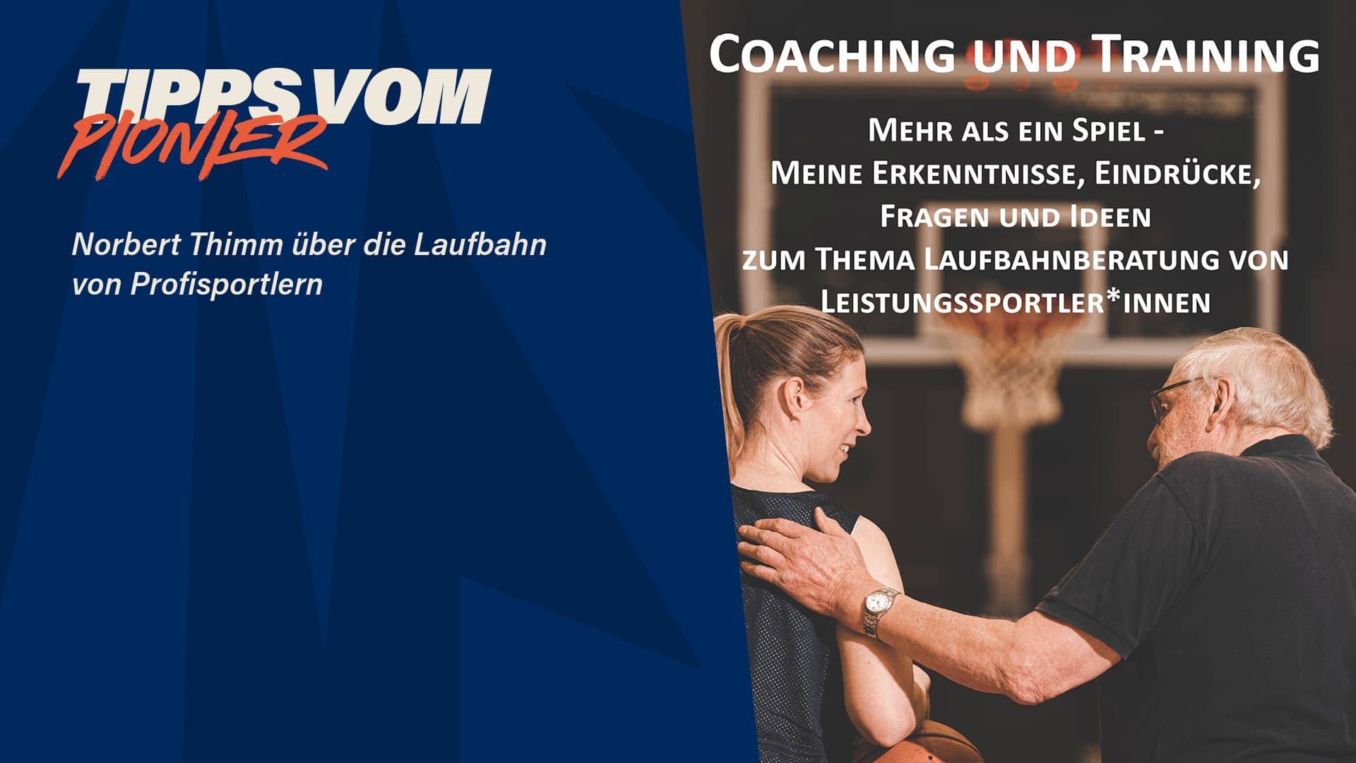 Norbert Thimm ist ein ehemaliger Nationalspieler und der erste deutsche Basketball-Profi im europäischen Ausland. Zwischen 1972 und 1974 lief der Center für Real Madrid auf, in Deutschland spielte er für Hagen und Leverkusen, wobei er mit den Rheinländern fünf Meisterschaften feiern konnte. Der gebürtige Dortmunder hat das Buch „Coaching und Training“ geschrieben, das nun im April 2022 im Re Di Roma-Verlag veröffentlicht wurde. „Mehr als ein Spiel – Meine Erkenntnisse, Eindrücke, Fragen und Ideen zum Thema Laufbahnberatung von Leistungssportler*innen“ lautet der Untertitel des 110 Seiten starken Werkes.