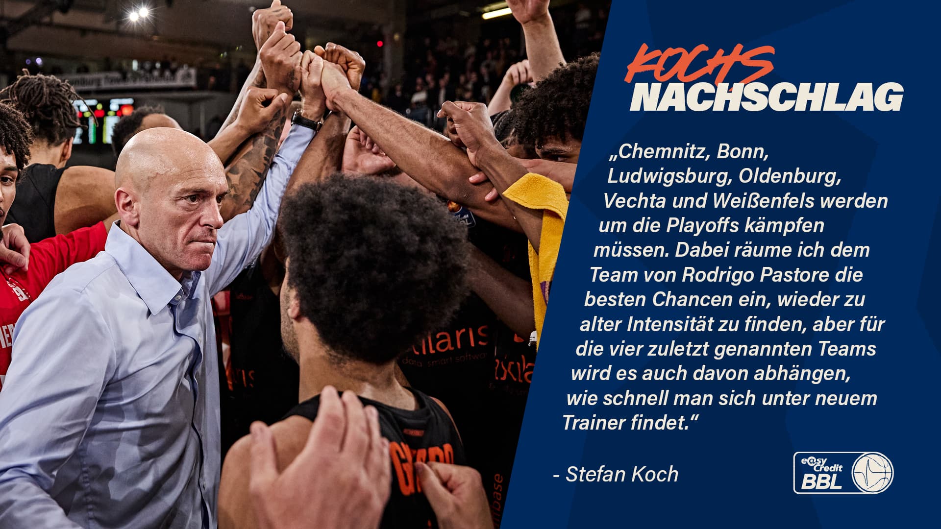 Nach den Favoriten für die Playoffs im ersten Teil meiner Saisonvorschau geht es nun um die Teams, die um die Play-Ins kämpfen sollten und an die Playoff-Tür klopfen könnten. Mit Bonn, Chemnitz, Ludwigsburg und Oldenburg sind vier Mannschaften darunter, für die eine Nichtteilnahme an der Post-Season eine herbe Enttäuschung darstellen würde. Dazu kommen mit RASTA Vechta (2023/24) und dem SYNTAINICS MBC (2024/2025) Überraschungsteams der beiden letzten Spielzeiten.